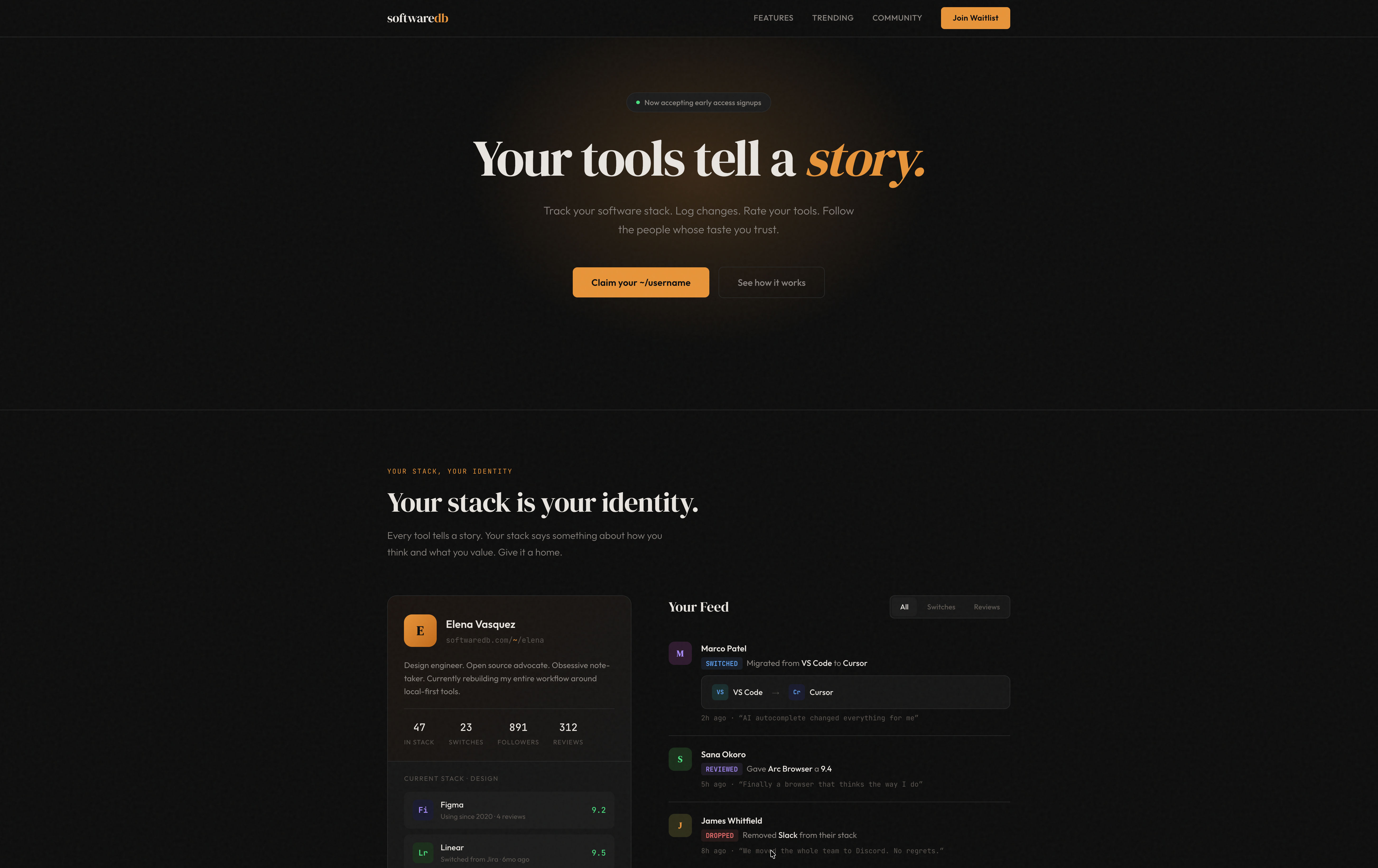 SoftwareDB screenshot